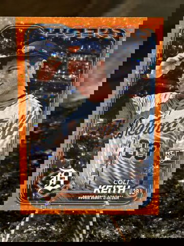 COLT KEITH RC #/299 Orange Foilboard 2024 Topps Update Tigers Rookie Color Match