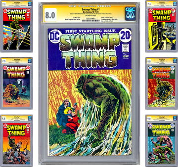 SWAMP THING #1-10 CGC-SS *SIGNED BY CREATORS BERNIE WRIGHTSON & LEN WEIN* 1972 [*Please Note: Issue #2 Not Signed]