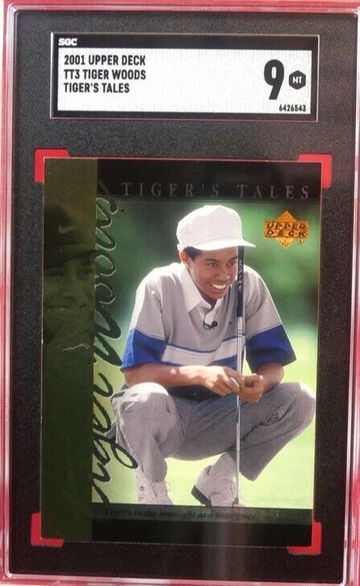 Tiger Woods Upper Deck Tiger's Tales TT3 2001 SGC 9