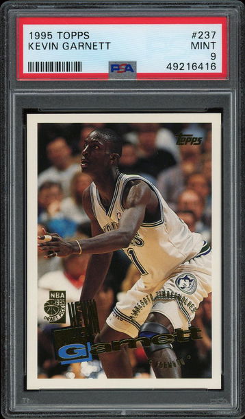 1995-96 Topps Kevin Garnett RC #237 - PSA 9
