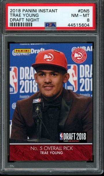 2018 Panini Instant Draft Night #DN5 Trae Young PSA 8 NM-MT