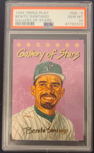 1993 Donruss Triple Play Bernito Santiago Gallery Of Stars PSA Gem Mint 10