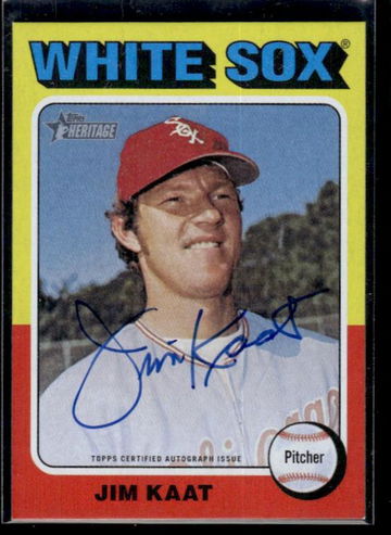 2021 Topps Heritage Jim Kaat ROA-JK Auto