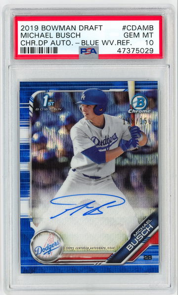 2019 Bowman Draft Michael Busch Auto