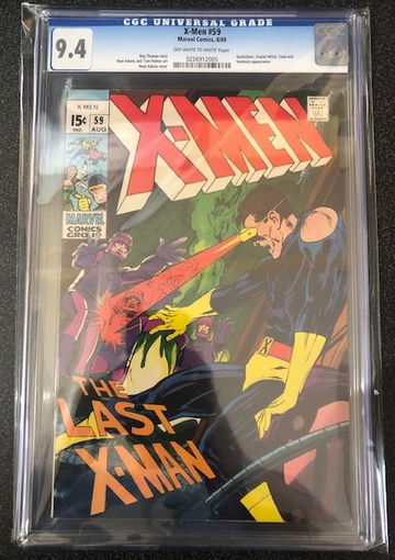 X-Men #59 CGC 9.4 Quicksilver, Scarlett Appearance Off White to White