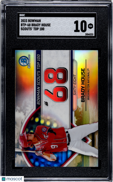 2023 Bowman Brady House #BTP-68 Scouts' Top 100 SGC 10