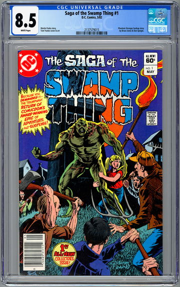 SAGA OF THE SWAMP THING #1 CGC 8.5 MARTIN PASKO STORY TOM YEATES CVR & ART1982