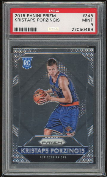 2015 Panini Prizm Kristaps Porzingis PSA 9
