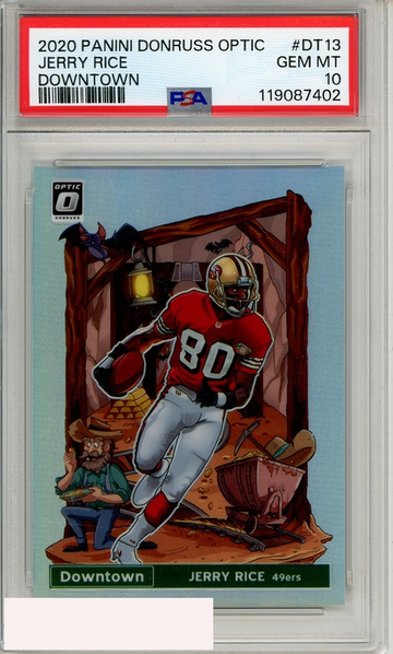 2020 PANINI DONRUSS OPTIC DOWNTOWN JERRY RICE #DT13 PSA 10 GEM MT