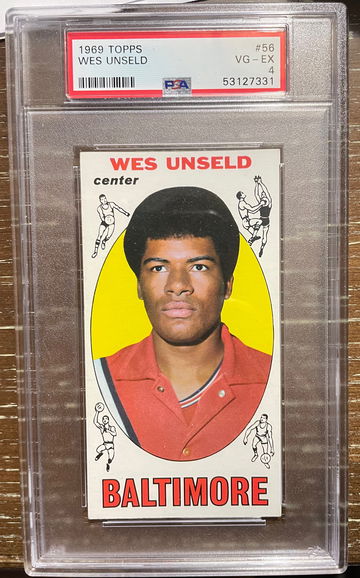 1969 Topps #56 Wes Unseld PSA 4