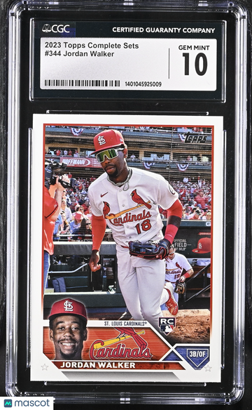 2023 Topps Complete Sets Jordan Walker #344 CGC 10