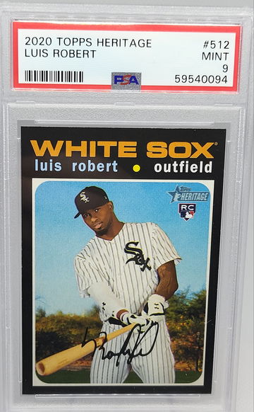 2020 Topps Heritage #512 Luis Robert RC PSA 9