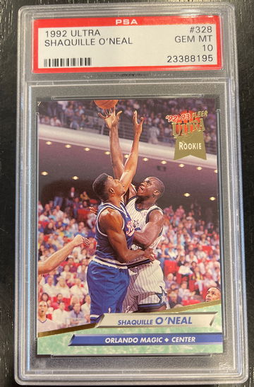 Shaquille O’neal fleer ultra rookie psa