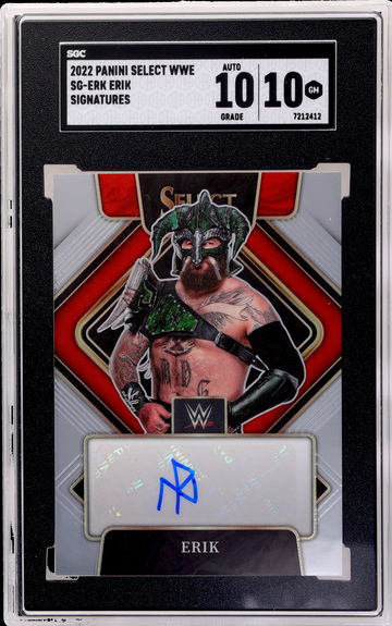 2022 Panini Select Wwe #SG-ERK Erik Sigs. SGC 10