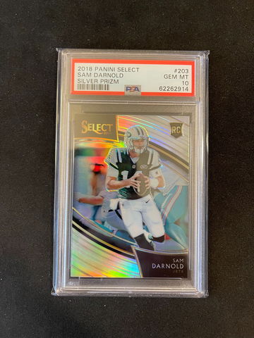 2018 Panini Select Sam Darnold Field Level Silver PSA 10