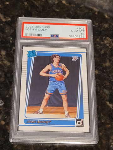 2021 Donruss Josh Giddey Rated Rookie PSA 10 GEM 💎 #202