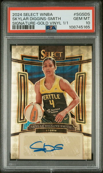 2024 Panini Select WNBA Skylar Diggins-Smith Gold Vinyl #SGSDS 1/1 PSA 10