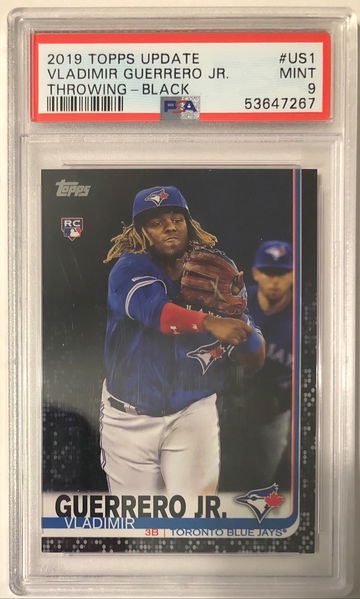 2019 Topps Update Vladimir Guerrero Jr. RC Black Parallel #US1 35/67 PSA 9