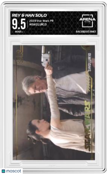 2023 Star Wars PR Rey & Han Solo #SW01URJ10 Arena Club 9.5