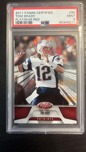 2011 Panini Certified Platinum Red Tom Brady PSA 9