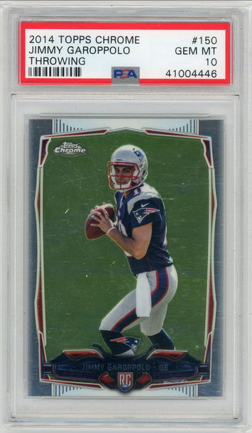 2014 Topps Chrome Jimmy Garoppolo PSA 10