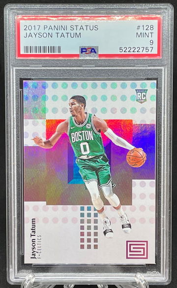 Jayson Tatum Panini Status PSA 9 Rookie Card! 2 available