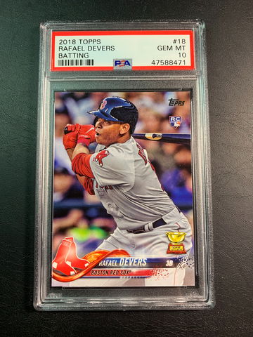 Rafael Devers 2018 Topps Rookie PSA 10.