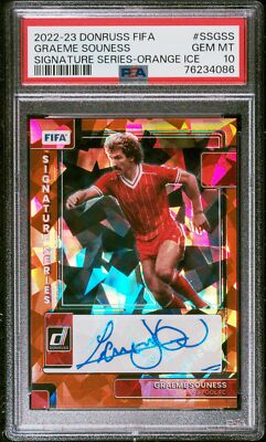 2022 PANINI FIFA DONRUSS GRAEME SOUNESS SIGNATURE SERIES ORANGE ICE PSA 10