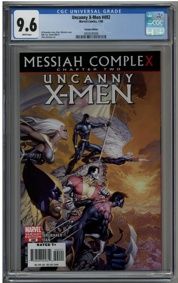 Uncanny X-Men 492 CGC 9.6 Messiah Complex Silvestri variant Wolverine cover