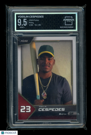 2024 Pulse Baseball Yoelín Céspedes #38B /85 Ruby Arena Club 9.5