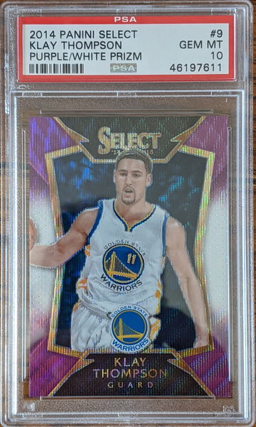 Klay Thompson 2014 Select Purple/White Prizm PSA 10