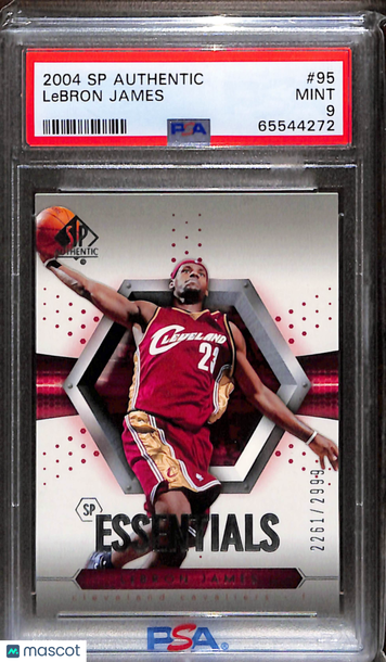 2004 SP Authentic LeBron James #95 PSA 9