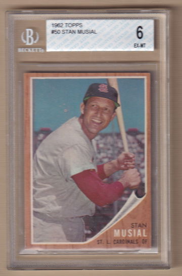 1962 Topps #50 Stan Musial BVG 6