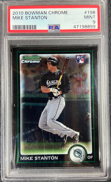 2010 Bowman Chrome ROOKIE Giancarlo Mike Stanton PSA 9 MINT