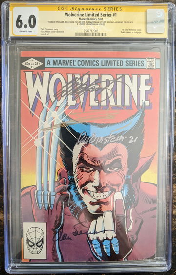 Wolverine Limited Series #1 CGC 6.0 Signature Series