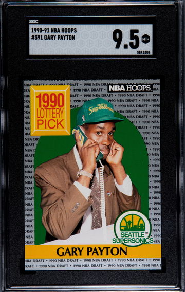 990-91 Hoops #391 Gary Payton RC SGC 9.5