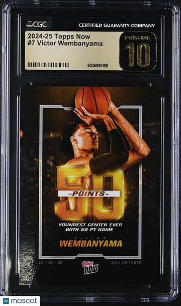 2024-25 Topps Now Victor Wembanyama #7 CGC 10