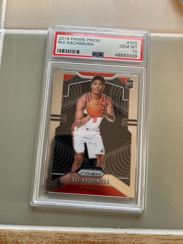 2019-20 Panini Prizm Rui Hachimura RC PSA 10 #255
