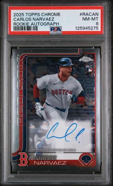 2025 Topps Chrome Carlos Narvaez #RA-CAN PSA 8