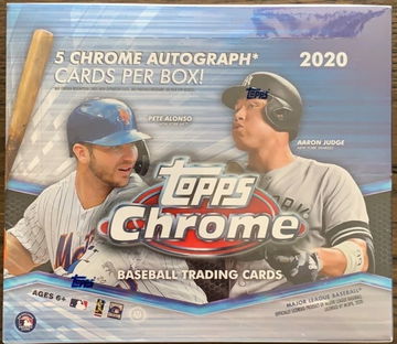 2020 Topps Chrome Baseball Hobby Sealed Jumbo Box