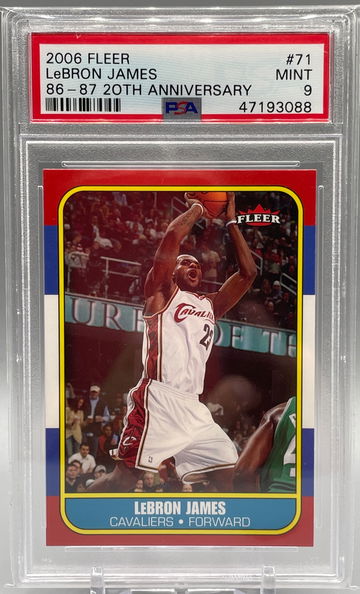 2006 Fleer Lebron James 20th Anniversary PSA 9 Mint 