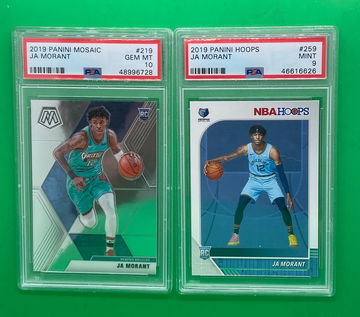 2 cards ja morant psa 9 10