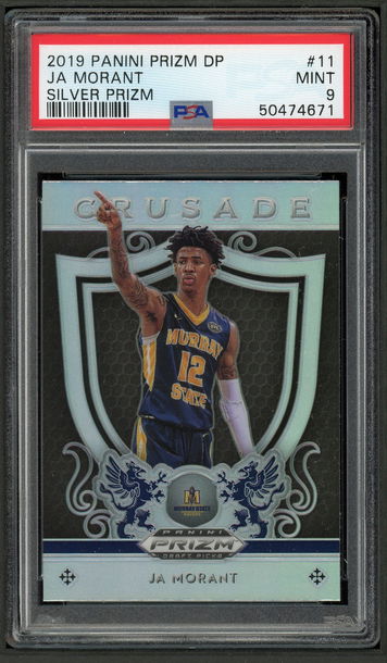 2019 Panini Prizm Draft Picks #11 Ja Morant Silver Prizm PSA 9