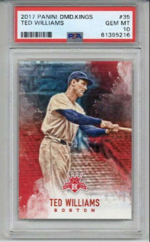 2017 PANINI DIAMOND KINGS #20 TED WILLIAMS CARD BOSTON RED SOX PSA 10 LOW POP