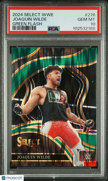 2024 Panini Select WWE Joaquin Wilde #276 Green Flash PSA 10