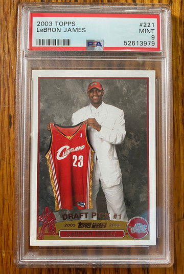 2003 Topps Lebron James 221 PSA 9