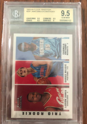 2003-04 Fleer Tradition Lebron James Darko Carmelo Anthony Rc Rookie Trio Fleer Tradition 