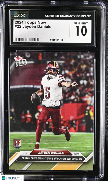 2024 Topps Now Jayden Daniels #22 CGC 10