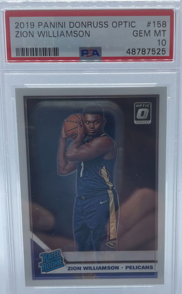 2019 Panini Donruss Optic Zion Williamson PSA 10 GEM MINT