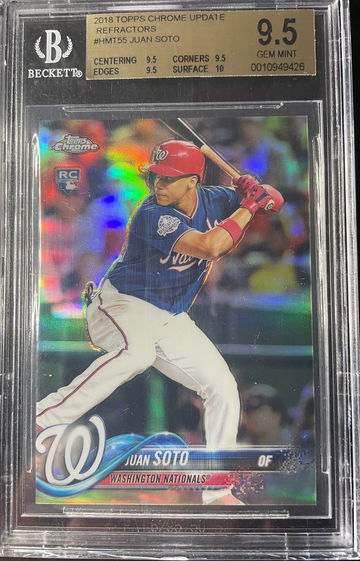 2018 Topps Chrome Update Juan Soto Refractor #95/250 HMT5595/250 